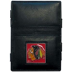 Siskiyou Sports Chicago Blackhawks Leder Jacob's Leiter Brieftasche Schwarz
