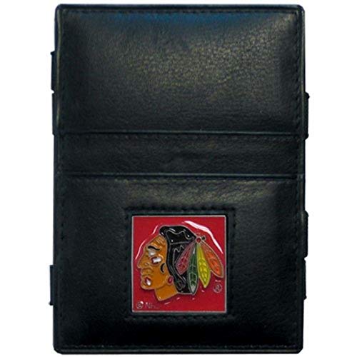 Siskiyou Sports Chicago Blackhawks Leder Jacob's Leiter Brieftasche Schwarz