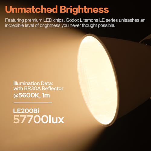 Image of Godox LE200Bi Godox Light Kit-2 Pack 220W Bi-Color LED Video Light