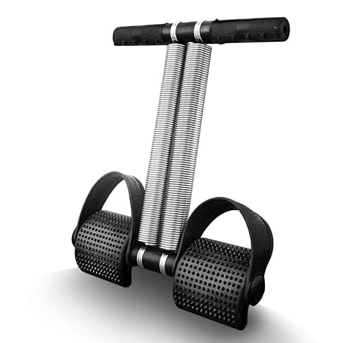 FitHead Double Spring Tummy Trimmer Men and Women for Abs Workout Stomach Exercise Machine for Women and Men Exercise in Gym, Home for Abdominal, Belly Exercise Waist Trimmer | Black