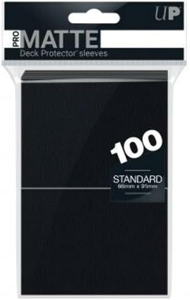 Ultra Pro 100 Deck Protector Sleeves Pro-Matte Black