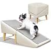Hundetreppe f&uuml;r kleine Hunde &amp; Hunderampe 2-in-1 | 40 cm | klappbar mit Massivholzrahmen &ndash; rutschfest &amp; gelenkschonend f&uuml;r Sofa, Bett &amp; Stuhl, ideal f&uuml;r Welpen, Seniorenhunde &amp; Katzen