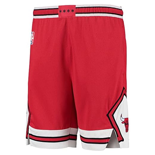 Chicago Bulls Youth 8-20 Official Swingman Dri-Tek Performance Shorts (Youth - X-Large, Chicago Bulls Red Icon Edition Shorts)