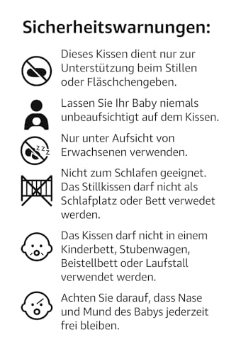 Mother hood Stillkissen ergonomisch, Öko-Tex Standard 100, Blatt beige Classic