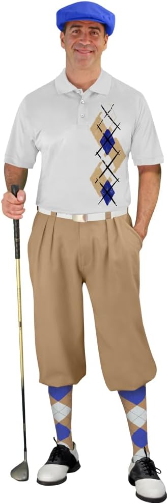 Argyle Paradise - Mens Complete Golf Outfit 4A-4Z