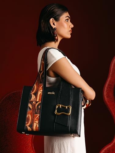 Image of ZOUK Kalki Office Bag for Women |Vegan Leather | Twin Gadget Compartments | Fits 13-Inch Laptop + iPad | Concealed Zipper Pocket