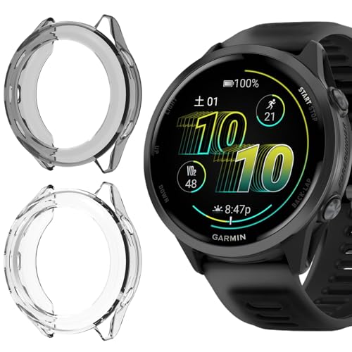 [Ceiband] �P�[�X Garmin Forerunner 570 47mm �Ή� �y2������z �ی�P�[�X �J�o�[ TPU ���b�L �\�t�g�v���e�N�^�[ �K�[�~���p �P�[�X ��̌^ �S�ʕی� �ϏՌ� 99�������ߗ� �����^ �����ȒP ���h�~ ���v�J�o�[