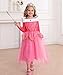 LiUiMiY Disfraces Niña Princesa Vestido de Manga Larga Carnaval Tul Tiara Cosplay...