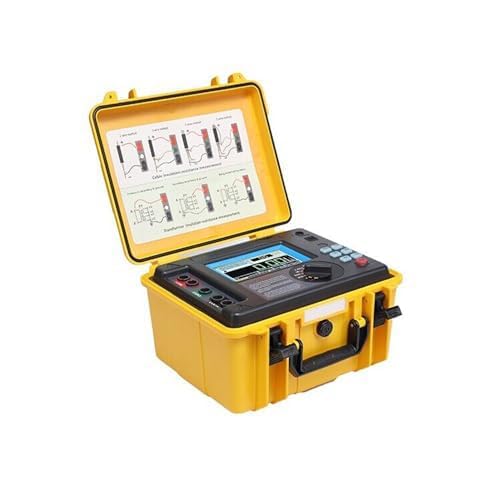 High Voltage Insulation Tester Insulation Resistance Tester Kit 10Kv Insulation Resistance Tester with 20 Teraohms Resistance 10kV Voltage Touch Screen Max 10KV 20TΩ