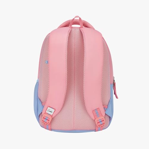 Image of Genie Backpack for Girls Laptop Sleeve, Three Compartments and Organiser with Padded Shoulders |Best for Books,Stationery,Lunch Box & Essentials