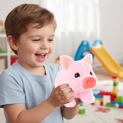 Animal en peluche cochon marchant le cadeau d'anniversaire interactif idéal - 6