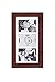 Malden International Designs Manhattan Matted Wall Picture Frame, 3 Option, 3-5x7, Walnut