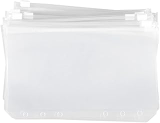 VILLCASE 30 Unidades De Envelope De Dinheiro Carteira Com Zíper Sacos De Arquivo De Plástico Com Zíper Envelopes Pasta De Plástico Com Zíper Saco De Arquivo Transparente Transparente