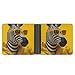 Zebra Wearing Yellow Sunglasses And Jacket Slim Bifold Wallet for Men Women, Fashion PU Leather Credit Card Holder with Double-Sided Pattern, Portable Money Organizer Purse, Best Gifts for Boys & Teen