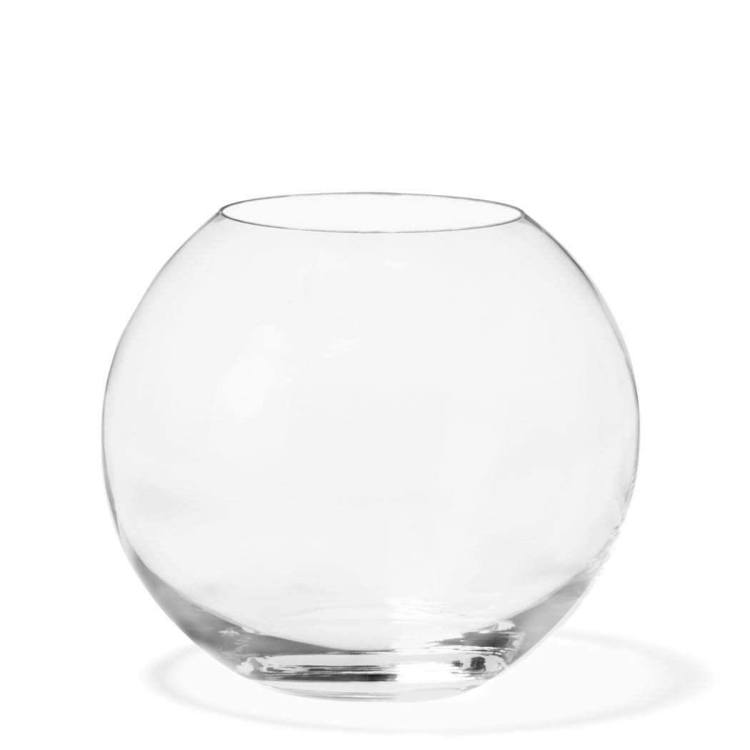 Trade Shop - Ampolla Boccia per Pesci in Vetro 30 Cm Acquario Pesce Rosso Centrotavola