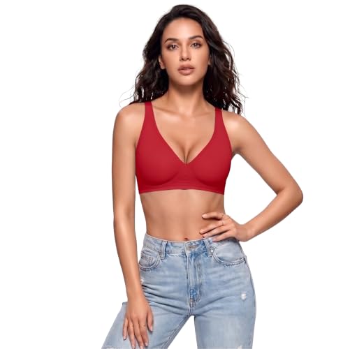 Image of Women's Pure Cotton Blend Lightly Padded Bra (Pack of 3) | Full Coverage Wirefree T-Shirt Bra | Soft Breathable Everyday Bra | Adjustable Straps | Comfortable Multicolor Bra