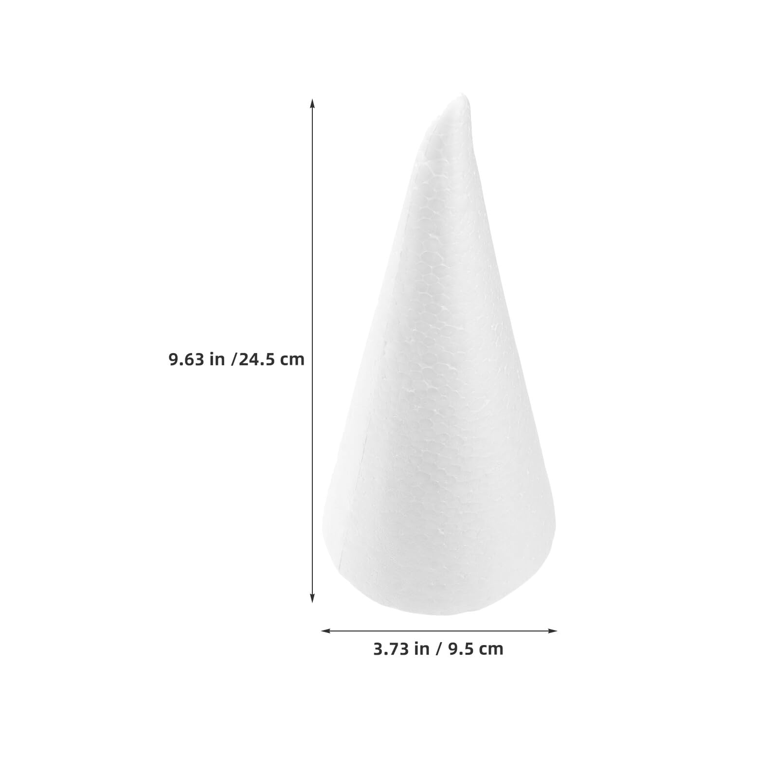 Hemobllo 12 Pezzi Forme a Cono in Schiuma Bianca per Alberi di Natale in Polistirolo per Progetti Fai da Te Dimensioni per Decorazioni Natalizie e Lavoretti