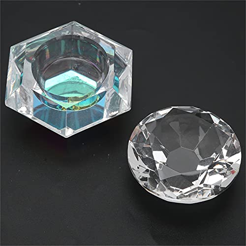 Copa Cristal para Mezcla de Líquido y Polvo Acrílico para Uñas miniatura 3