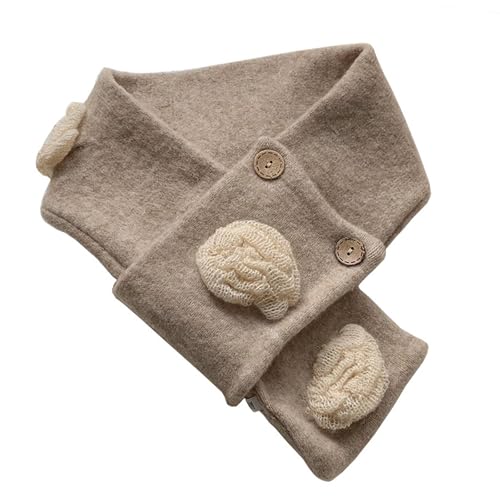 Shurhome Stylish Neck Gaiter Fashion Camellia Scarf Shawl for Outdoor Indoor Everyday Use Social Event Scarf