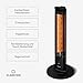 Klarstein BlazeTower Infrarotheizung Standgerät - 2000W, 3 Stufen, IP45, Kippschutz, Timer, Fernbedienung & Touch, leise, tragbar, für Außenbereich, infrared heater