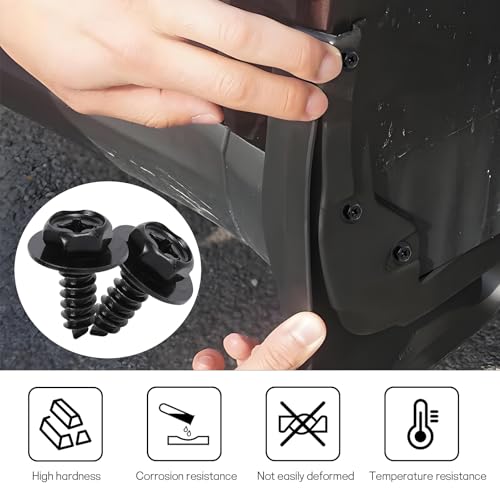 Image of 20PCS Fender Bolts Retainers Replacement, OEM 90159-6049 Bolt Retainer, Hex Head Screws for Mud Flaps, Bumper, Wheel Well Liners, Compatible with Tacoma Prius Camry Celica