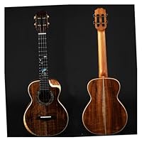 The smooth surface and edges allow you to hold and play the ukulele safely without any scratches. The adjustment knob is stably mounted on the ukulele neck to ensure accurate sound Ukulele is packed by 15mm padding bag and outside with hardpaper box,...