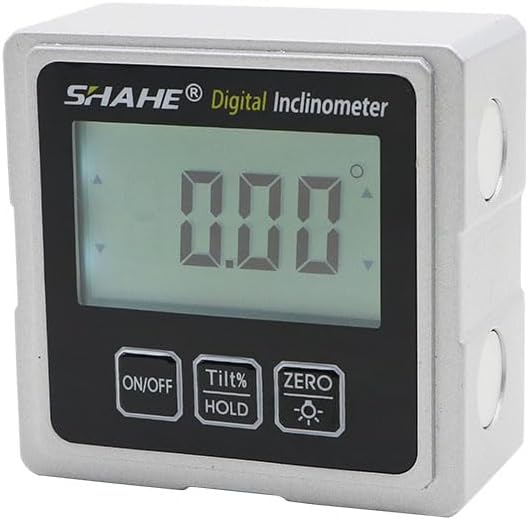 SHAHE Digital Protractor Angle Level Box With 3 Sides Magnets Base PRO 360 Electronic Protractor Digital Inclinometer Anle Tool