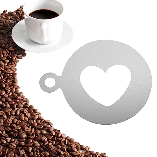 Vigcebit Cappuccino Stencil Set | Chocolate Template Stencils Mould Foam Latte Art Stencils for Baking | Oatmeal Decorating Tool Latte Stencil Set