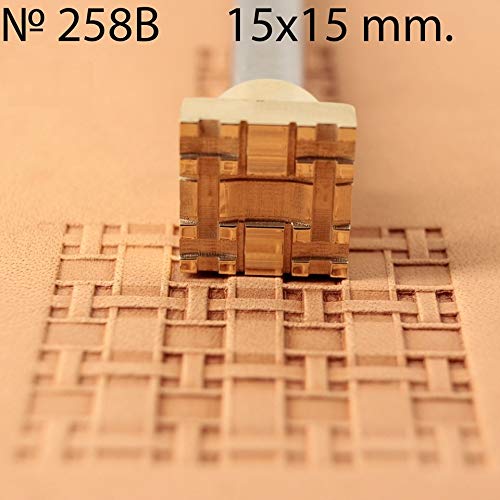 Stamp Tool Leather Crafting Basket Weave Crafts Brass Stamping #258B