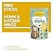 GimCat Mini Sticks Huhn mit Katzenminze -Kleine Häppchen für besonderen Genuss - 1 Beutel (1 x 50 g)