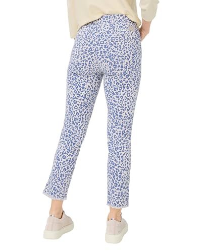 Jean léopard Raphaela Lavina franges denim avec finitions texturées uniques