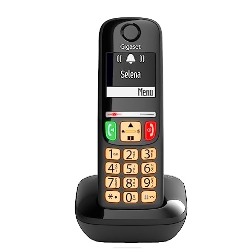 Cordless E270 Gigaset E270BLACK téléphone fixe sans fil noir 100 numéros