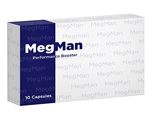 MegMan Natural Male Performance Energy and Strength Booster 10 Blue Capsules