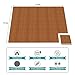 Sorbus 120 Sq. Ft. Wood Grain Floor Tiles Foam Mat EVA Interlocking Mats Tile 3/8-Inch Thick Flooring Wood Puzzle Exercise Mats w/Borders - Home Playroom Basement, Apartment, Trade Show, Baby, Dance