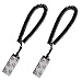 [PiBridge] 2 x Remote Control Security Lock Anti Theft Lock, Tether for Remote Control (Black 4 feet 2 Pack)