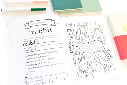 My First Animal Coloring Book for Kids Ages 4-8: Learn Fun Facts, Practice Handwriting and Color Hand Drawn Illustrations | Preschool, Kindergarten and 1st Grade Workbook 8