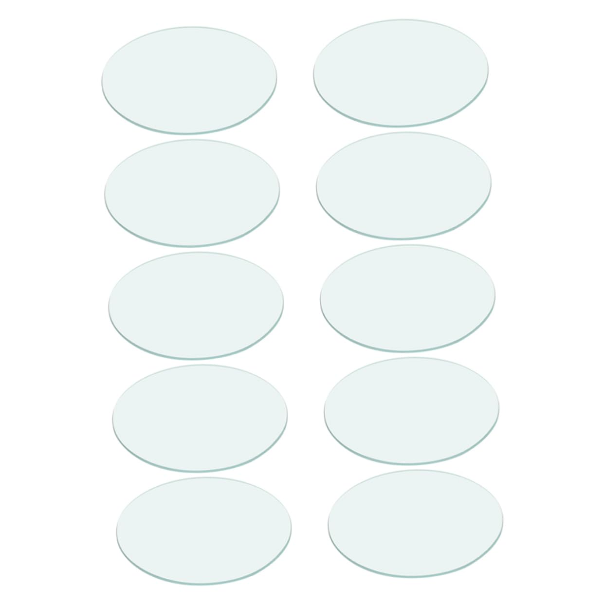 Homoyoyo 10pcs Chemistry Watch Glass Beaker Cover Glass for Laboratory Round Beakers Accessories Chemical Experiment for Chemistry