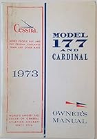 Cessna 1973 Model 177 and Cardinal Owner's Manual B00BKW1PQ0 Book Cover
