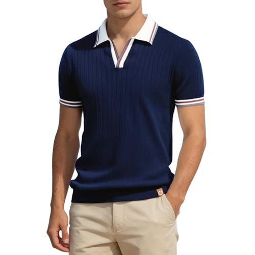 Polo homme coupe droite contre la transpiration et les tiraillements