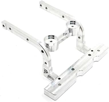 Compatible with Hyper Go H12Y Parts, Metal Front Bumper Fixings, Aluminum Alloy Vulnerable Parts Upgrade, for MJX Rc Car Essential Parts, for Hyper Go H12y H12y+ 4WD Climbing Car Silver