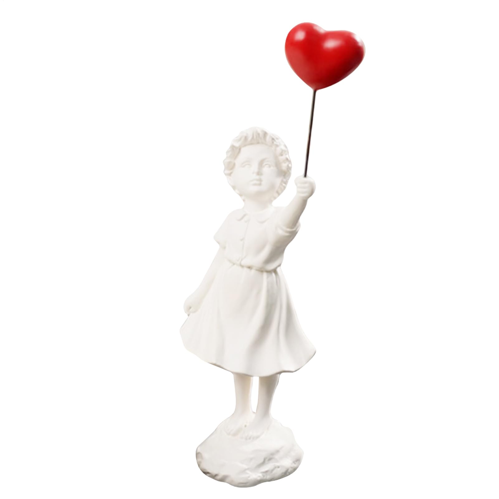 Figurine de Fille en Ballon Éthérée : Une Sculpture Volante aux Finitions Premium