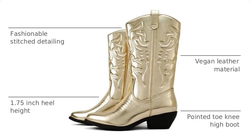 Image of Soda Women's Rodeo Western Pointed Toe Cowboy Boots