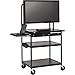 Cab AV Cart with Laptop Shelf for Flat Panels Electric Capability: Included
