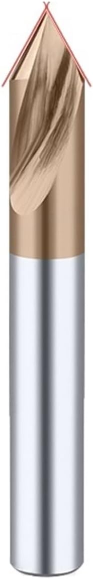 Carbide Spot Drill Bit 60 90 120 Degree CNC Chamfering Drilling Guide Tool Tungsten Steel Location Centering Metal Drill(Coated 60 Degree,D14x100L)