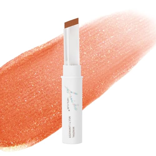 SUIKO ミネラルマルチルミナイザー 04ハニーテラコッタ 偏光パール リップ ハイライト チーク 保湿 ミネラルコスメ 口紅 偏光ゴールドパール 濡れツヤ