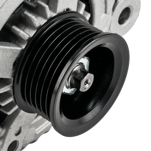 Image of PHILTOP Alternator Compatible With Hyundai for 2015-2019 Sonata 2015-2020 Sorento 2016-2020 Optima 2019-2020 Santa Fe 2017-2018 Santa Fe Sport 2017-2021 150 Amp 11953N 12V CW 6-Groove Pulley | Fits 2019-2020 Hyundai Santa Fe L4 2.4L, 2015-2019 Hyundai Sonata L4 2.4L, Replacement OE 11953, 42064, 373002G061