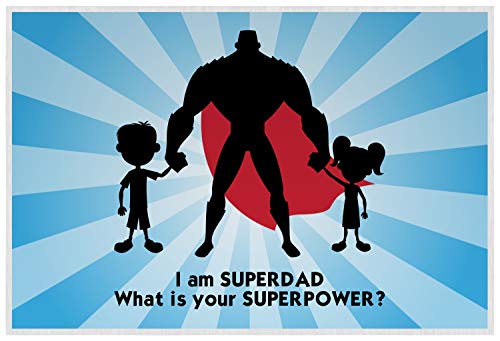 Personalized Super Dad Laminated Placemat