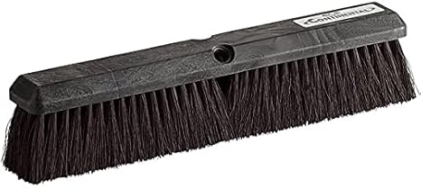 15 Bundle! 18Inch Plastic Push Broom Head with Tampico Bristles Cleaning  Outdoor Broom Outdoor Storage Brush Heaviest Duty Outside Broom