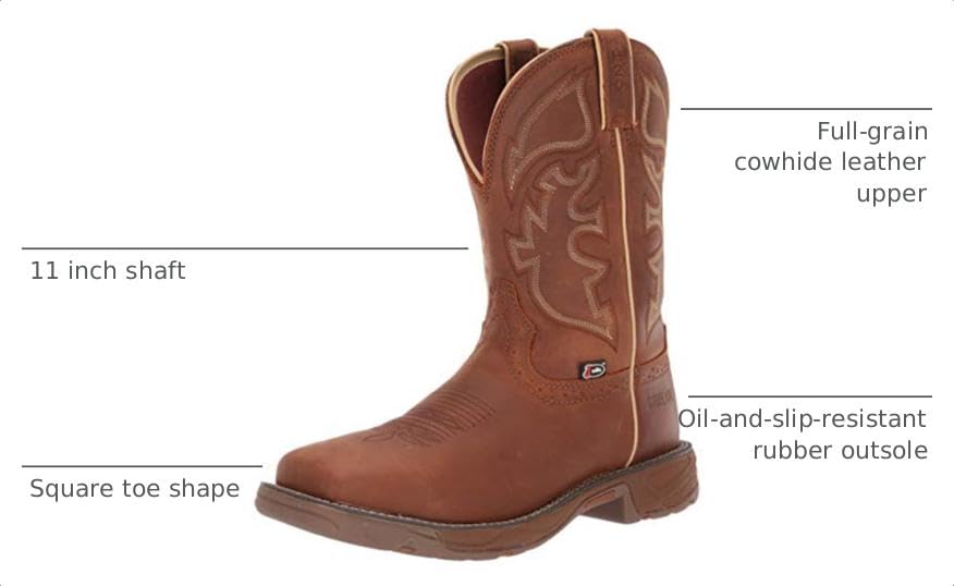 Image of Justin JOW Mens Rush Waterproof Steel Toe Work Boots