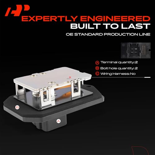 Image of A-Premium Front HVAC Blower Motor Resistor Compatible with Toyota Highlander 2005-2007 - Replace# 8713848040